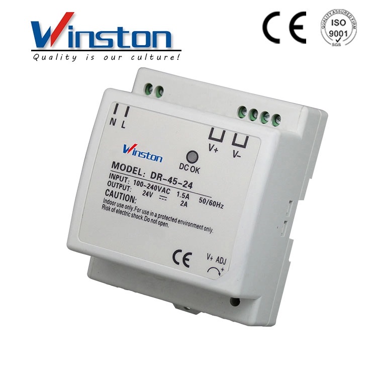 DR-45 45W  single output din rail power supply 